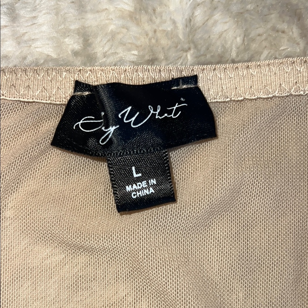 Say What? Tan Structured Bra Intimates       Size‎ Large - Picture 5 of 9